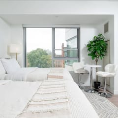 Lux Studio 2x Queen beds Gym near MIT Harvard in Central Square