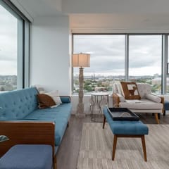 High Rise 3 BR Retreat w City Skyline Views, Shared Gym
