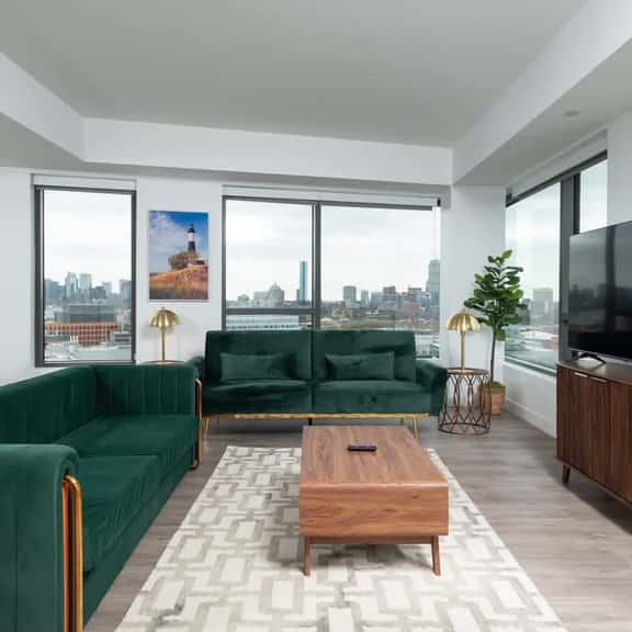 Central Serene 2BR Penthouse Near MIT & Harvard with King bed GYM Parking - Image 1